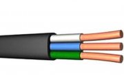 Кабель медный силовой ВВГ-П нг(А) LS  3х4  ККЗ (бухта 100м)