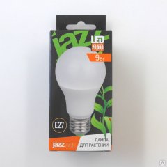 Лампа светодиодная для растений PPG A60 AGRO 9Вт грушевидная E27 230В IP20 JazzWay