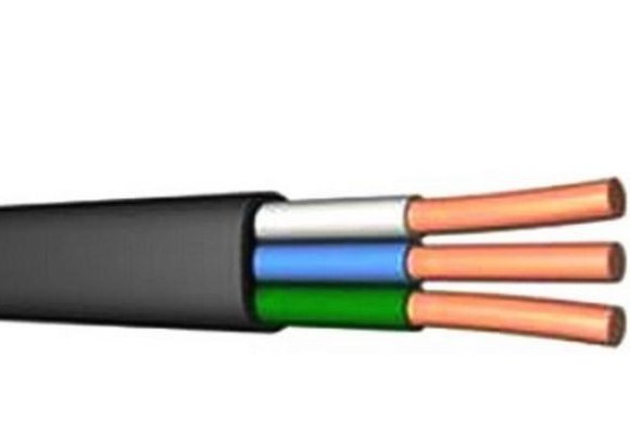 Кабель медный силовой ВВГ-П нг(А) LS  3х4  ККЗ (бухта 100м)